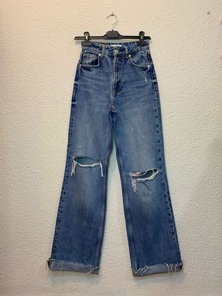 Pantalón Vaquero Wide Leg de Zara
