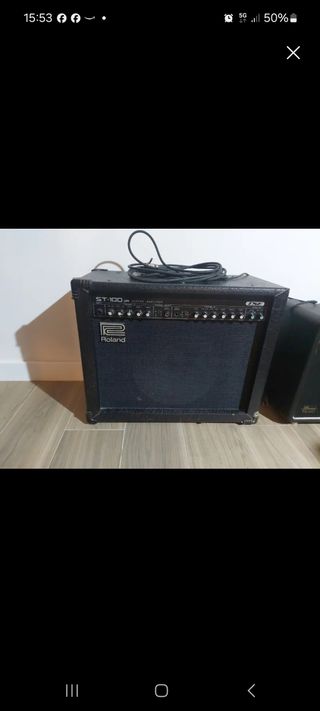 Amplificador Roland ST-100 DR 100W y accesorios