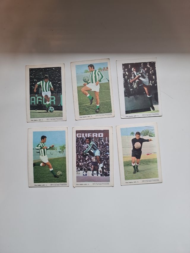 Lote 6 cromos R. Betis B. 1971