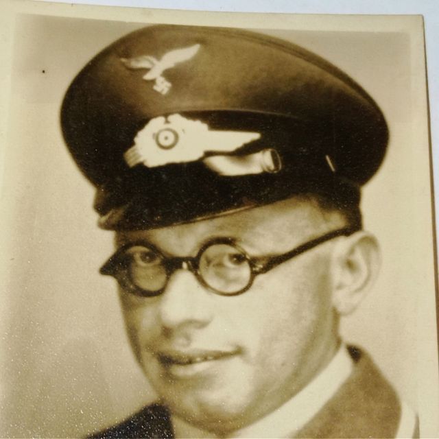 FOTO + FIRMA ROLF PETERS LUFTWAFFE ALEMANIA 3REICH