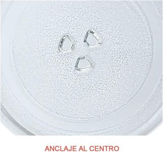 Plato microondas de 255 mm.