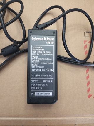 Cargador compatible 65w 20V Lenovo