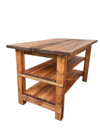 Isla cocina madera 