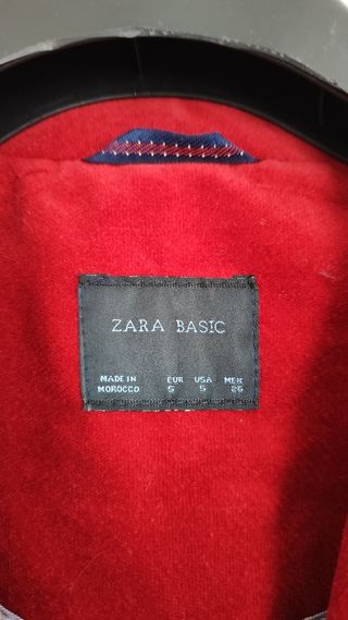 Chaqueta terciopelo Zara 