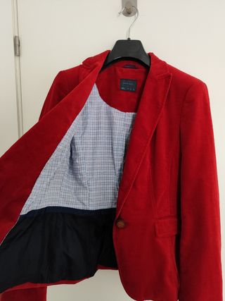 Chaqueta terciopelo Zara 