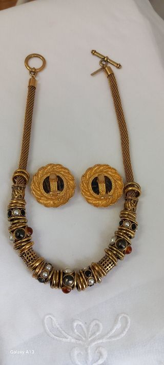 Lote Bisutería Dorada Vintage