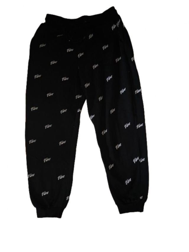 Pantalone felpato con stampa