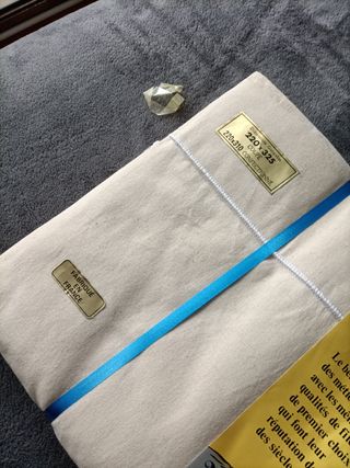 Juego de 2 sabanas de algodón crudo