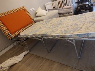 Dos sillones puff cama