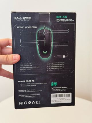 Ratón gaming con cable