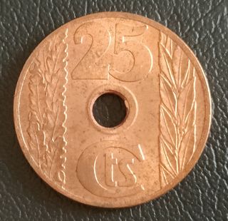 25 Céntimos 1938 - II República Es