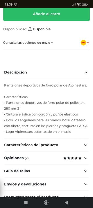 Pantalones alpinestars rendition pants