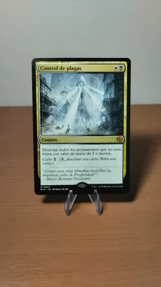 Control de plagas. Carta Magic.