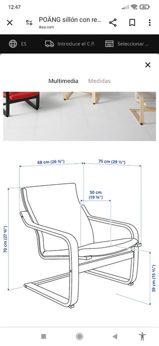 Sillón Poang Ikea