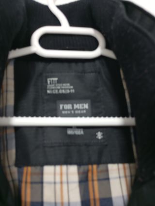 Chaquetón hombre negro