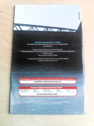 Manual PES 2008, Xbox 360
