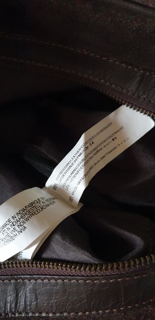 Bolso de viaje de piel serraje