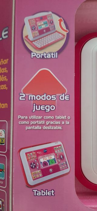 Portatil tablet-ordenador infantil rosa