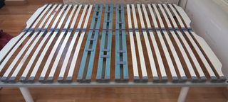 Somier laminas madera relax 150x190. Patas