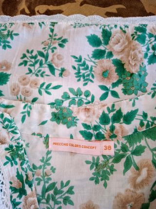 Algodón T36-38 blusa