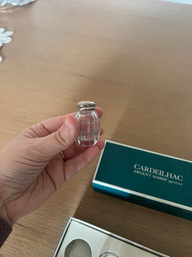 Set di 4 saliere vintage Cardeilhac argent massif