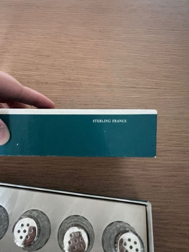 Set di 4 saliere vintage Cardeilhac argent massif