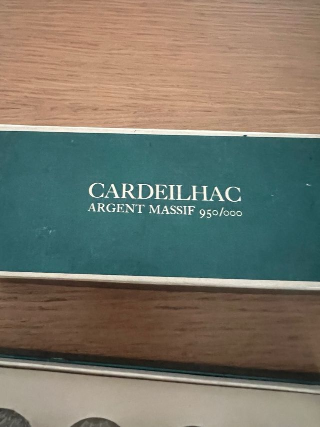 Set di 4 saliere vintage Cardeilhac argent massif