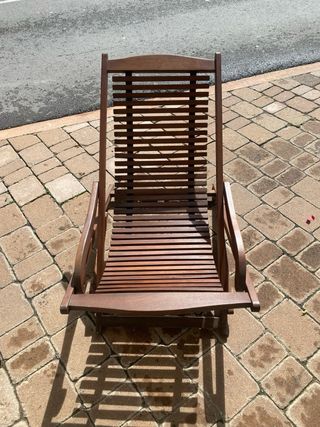 tumbona de teca Scan design