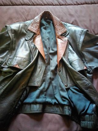 Cazadora de piel hombre