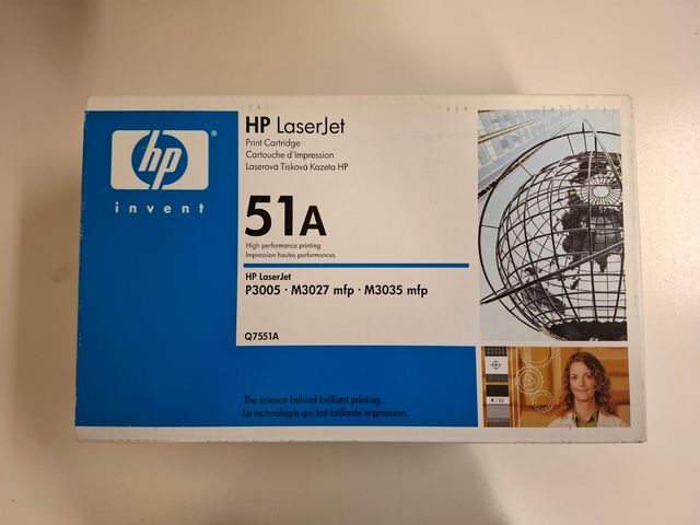 Toner hp LaserJet nero 51A Q7551A NUOVO