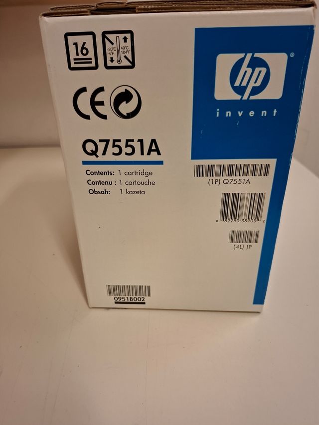 Toner hp LaserJet nero 51A Q7551A NUOVO