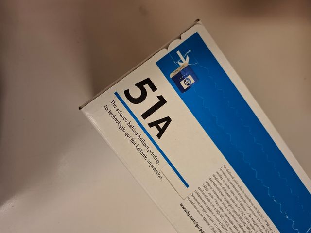 Toner hp LaserJet nero 51A Q7551A NUOVO