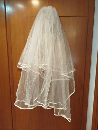 Vestido de Novia con velo