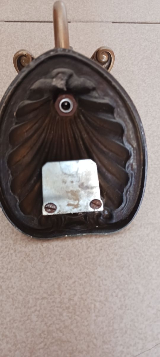 Toallero baño bronce antiguo