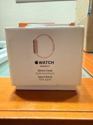 Apple watch 3 gold aluminum 38mm como nuevo.