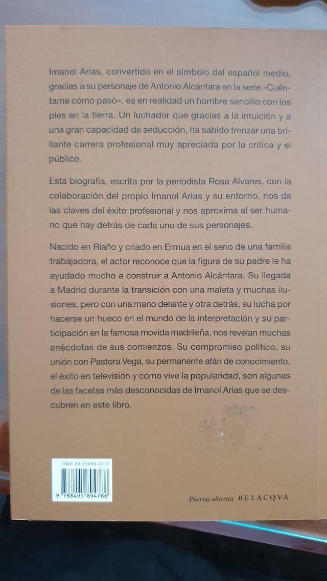 Imanol Arias: Con Los Pies En La Tierra (Puertas Abiertas) (Spanish Edition)