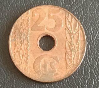 25 Céntimos 1938 - II República Es