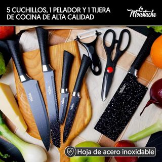 SET DI COLTELLI IN CERAMICA 5 COLTELLI + FORBICI