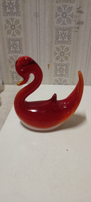 Murano 2 pezzi rosso e bianco perfetti Set N°3