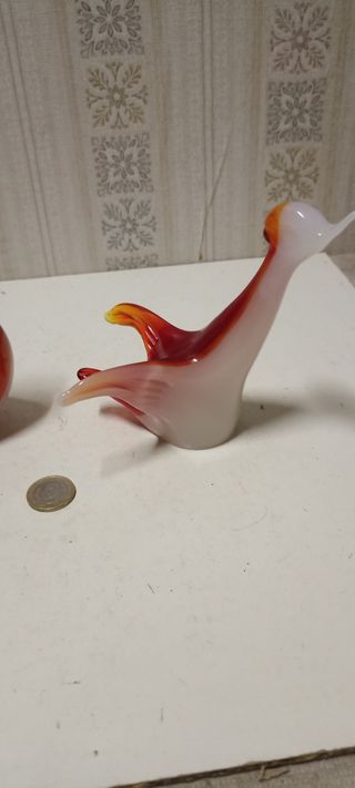 Murano 2 pezzi rosso e bianco perfetti Set N°3