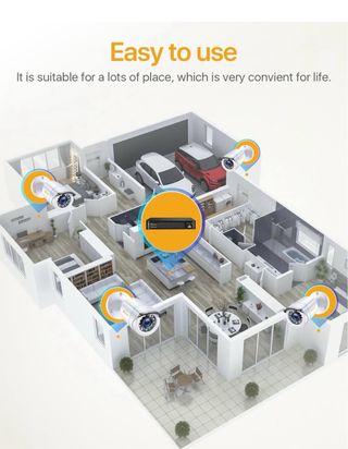 Kit camara de vigilancia con grabador