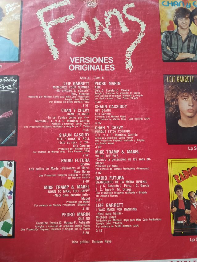 FANS. Varios. LP 1980. SPAIN.