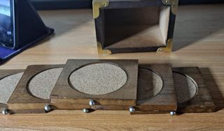 Set artigianale di 6 sottobicchieri in sughero