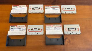 4x Old Philips Audio Tape Cassette Cinta C60
