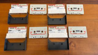 4x Old Philips Audio Tape Cassette Cinta C60