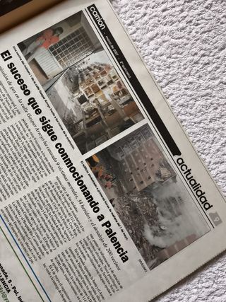 PALENCIA 2 PERIODICOS EXPLOSIÓN GASPAR ARROYO 2007