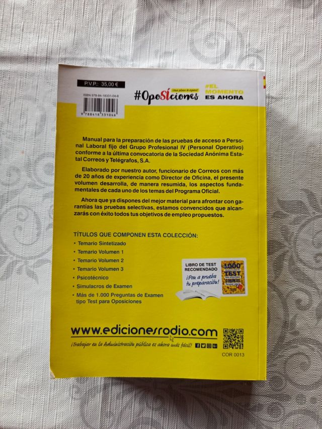 Libros oposiciones correos