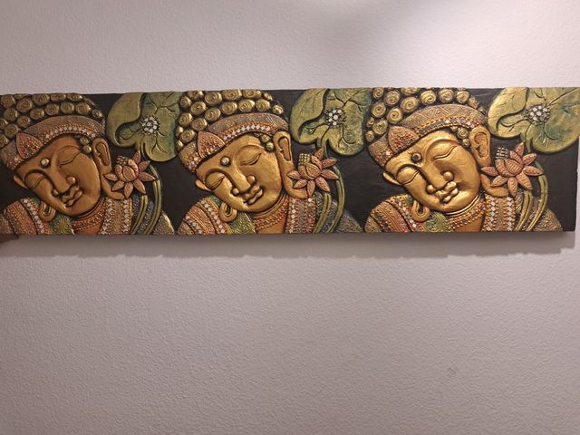 Cuadro madera budas