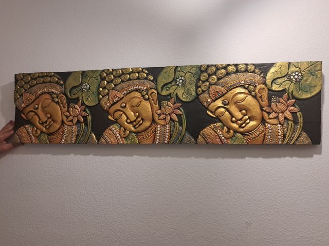 Cuadro madera budas