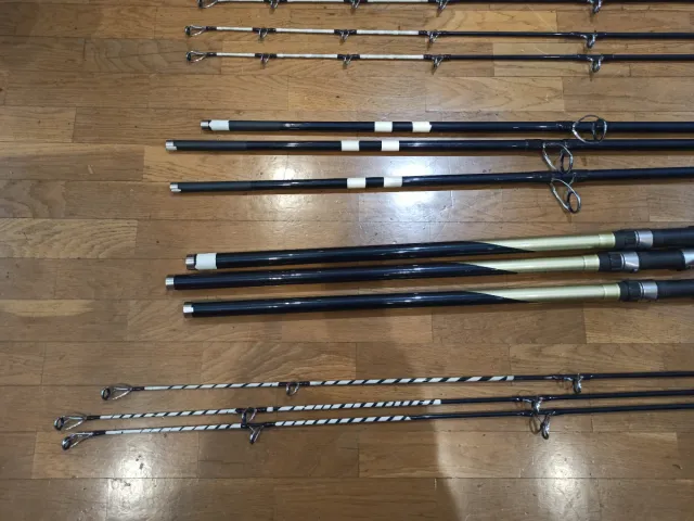 3 Cañas de pescar Shimano Power Aero Twin Tip Surf